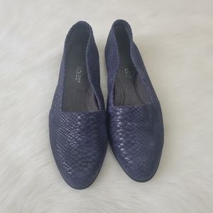 Aerosoles Trendsetter Snakeskin Slip On Flats Women's 7.5
